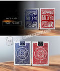 Paper Tally Ho Invisible Playing Cards For UV Contact Lenses Magic Tools