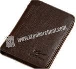 Foldable Man’s Leather Wallet Poker Scanner For Poker Cheating Device