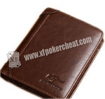 Foldable Man’s Leather Wallet Poker Scanner For Poker Cheating Device