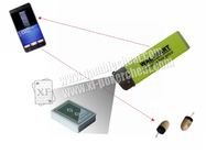 Green Plastic Lighter Poker Scanner For Barcode Marked Cards ISO9001