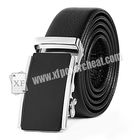 Black Leather Belt Camera Poker Scanner For Invisible Bar Codes Marked Playing Cards