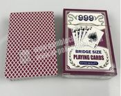 No.999 Bridge Size Playing Cards With Invisible Ink Bar-Codes Markings For Poker Cheat