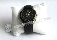 Black Leather Strap Wrist Watch Spy Camera Poker Scanner For Side - Marks Playing Cards