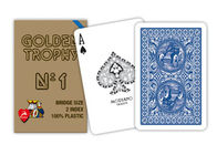 Plastic Modiano Golden Trophy Gambling Props Casino Grade Playing Cards