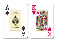 Plastic Marked Poker Cards , Fournier Bridge 2826 Playing Cards for Poker Analyzer
