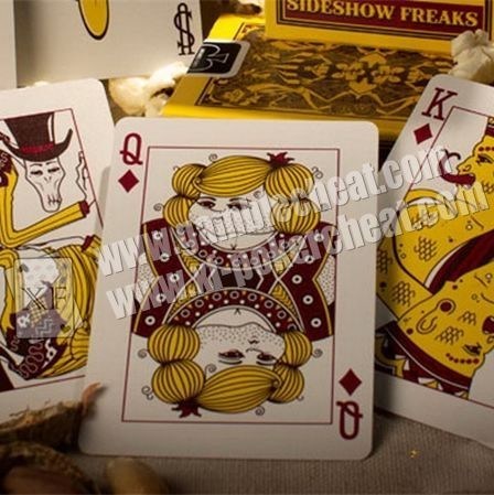 Poker Cheat Bicycle Sideshow Freak Invisible Playing Cards Yellow