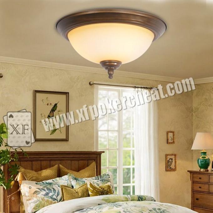 Glass Material Modern Ceiling Light Hidden Camera For Long Distance