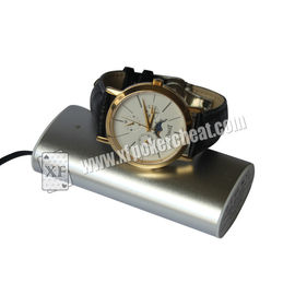 New Design Poker Scanner Leather Watch Camera With Power Bank