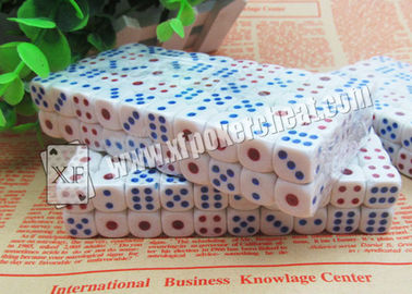 White Plastic Permanent Casino Magic Dice For Professional Casino Dice Gamble