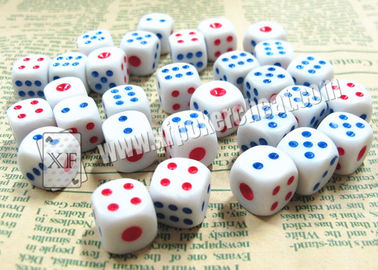 White Plastic Permanent Casino Magic Dice For Professional Casino Dice Gamble