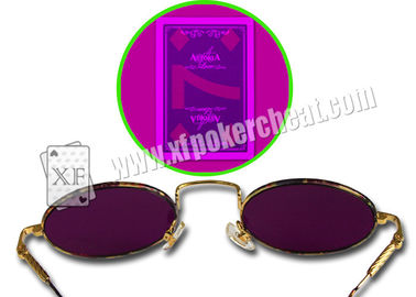 Metal Frame Gambling Glasses For Marked Cards / Magic Tricks