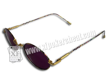 Metal Frame Gambling Glasses For Marked Cards / Magic Tricks