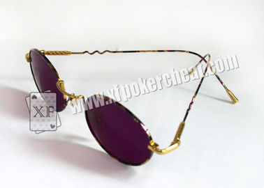 Metal Frame Gambling Glasses For Marked Cards / Magic Tricks