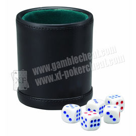 Black Dice Cup With Mini Camera Inside See Through The Dice By Video Phone