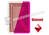 Red 4 Jumbo Index Invisible Playing Cards For Contact Lenses