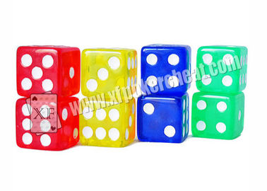 16mm Non Transparent Plastic Square Gambling Cheating Devices Remote Control Dice