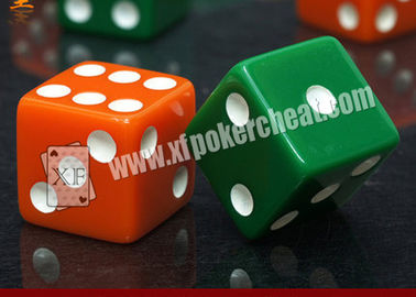 16mm Non Transparent Plastic Square Gambling Cheating Devices Remote Control Dice