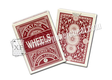 Piatnik Wheels Side Barcode Marked Poker Cards for Monte Carlo Gambling House