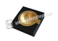 Black Plastic Ashtray Double Camera Poker Scanner For Invisible Bar Codes Marked Playing Cards