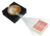 Black Plastic Ashtray Double Camera Poker Scanner For Invisible Bar Codes Marked Playing Cards