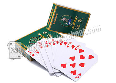 Chinese DiaoYu Paper Marked Invisible Poker Cards With Sides Bar Codes For Poker Analyzer And Poker Scanner