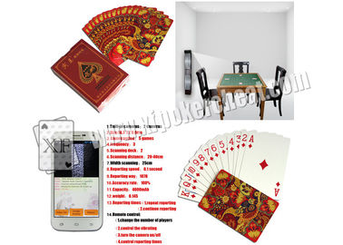 Luxury Paper Side Marked Poker Cards With Cheat Analyzer ISO 9001 Certification