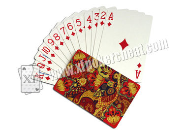 Luxury Paper Side Marked Poker Cards With Cheat Analyzer ISO 9001 Certification