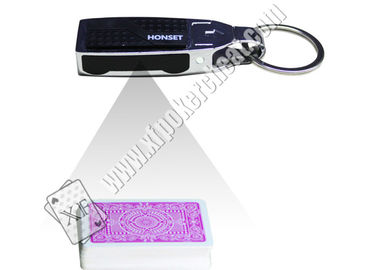 Silver / Black Key Chain Infrared Camera Poker Analyzer Texas Holdem Poker