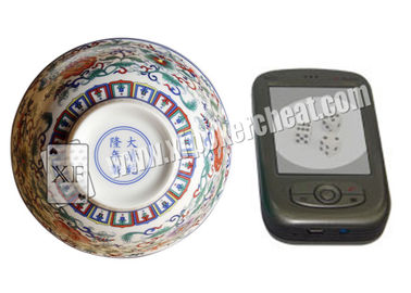 Perspective Ceramic Casino Magic Dice Bowl With Video Phone See