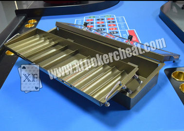 Casino Metal Chiptray Hidden Lens Gambling Cheat Devices , Distance 15cm - 20cm