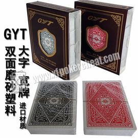 GYT Texas Holdem Plastic Back Side Marked Playing Cards For UV Contact Lenses