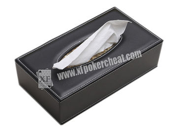 Tissue Box Poker Card Scanner , Poker Barcode Marked Cards Cheating Devices