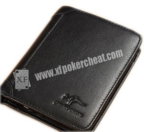 Foldable Man’s Leather Wallet Poker Scanner For Poker Cheating Device