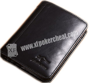 Foldable Man’s Leather Wallet Poker Scanner For Poker Cheating Device