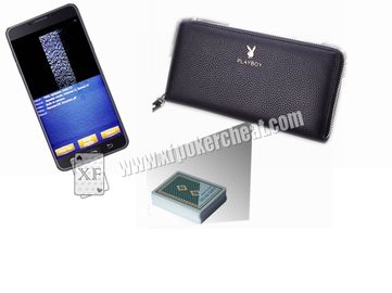 Long Style Mans Wallet Poker Scanner For Poker Analyzer Cheating