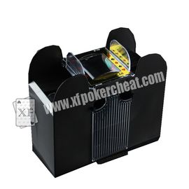 Black Casino Cheating Devices , Eight Deck Automatic Playing Card Shuffler With Camera