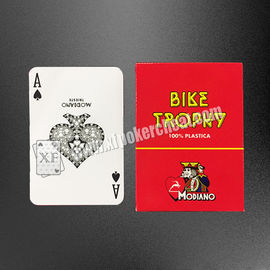 Modiano Bike Trophy Plastic Marked Invisible Playing Cards / Italy Poker