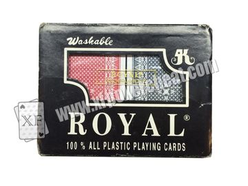 Royal Plastic Marked Poker Cards Narrow Size Super Index For UV Contact Lenses