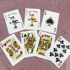 Red No.999 PVC Plastic Playing Cards For Casino Games 58 * 88mm