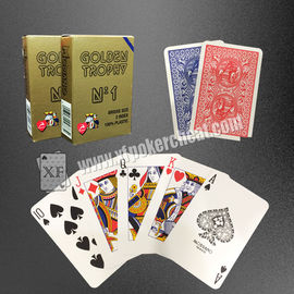 Modiano Plastic Playing Cards / Golden Trophy Casino Cards For Texas Poker