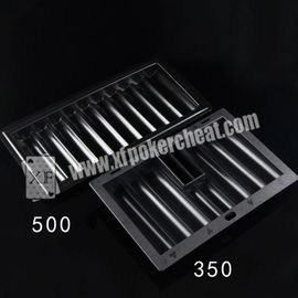 Standard Plastic Chip Tray With Invisible Ink Marked Playing Card Reader Inside For Poker Analyzer