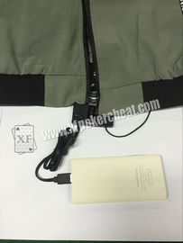 Jacket Zipper Infrared Camera Work For S708 Poker Analyzer / Playing Card Scanner