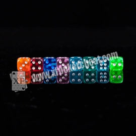 Transparent Plastic Casino Magic Dice For Reomote Control Dice Device