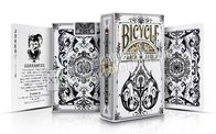 Paper Bicycle Arch Angles Poker Playing Cards Grey Color 8.8*6.3cm