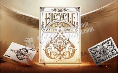 Paper Bicycle Arch Angles Poker Playing Cards Grey Color 8.8*6.3cm