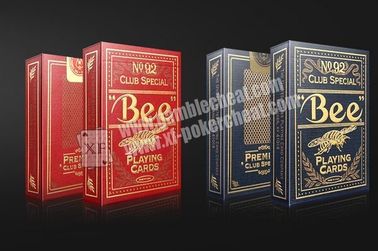 Golden  PLC066 Paper Invisible Playing Cards For Baccarat / Blackjack