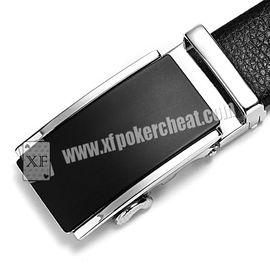 Black Leather Belt Camera Poker Scanner For Invisible Bar Codes Marked Playing Cards