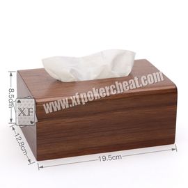 Poker Scanner / Wooden Tissue Box Camera For Poker Analyzer Marked Cards