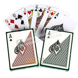 PVC Plastic Diamond UV And Infrared Ink Marked Playing Cards For Invisible Lenses