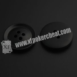 Circular Barcode Poker Scanner , Black Removable Shirt Button Camera